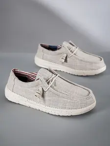Men's Breathable Slip-On Walking Shoes, Sports Shoes, Sporty Style Eva Sole, Non-Slip Lightweight Design, Perfect for Outdoor Activities