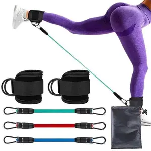 Women's Glute Resistance Bands, Ankle Straps for Exercise, Targeted Workouts, Boot-Shaped Leg Training Equipment, Elastic Bands for Hip & Glute Workouts, Glutes and Hips, Elasticity