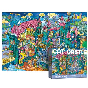 Antelope Puzzle Cat Castle 1000 Piece Jigsaw Puzzle