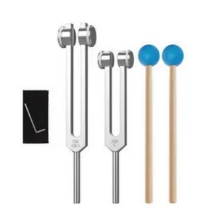 Professional Tuning Fork Set for Therapy, Medical, and Music, Multi-Frequency Sound Healing, Meditation, Chakra Balance, Instrument Tuning
