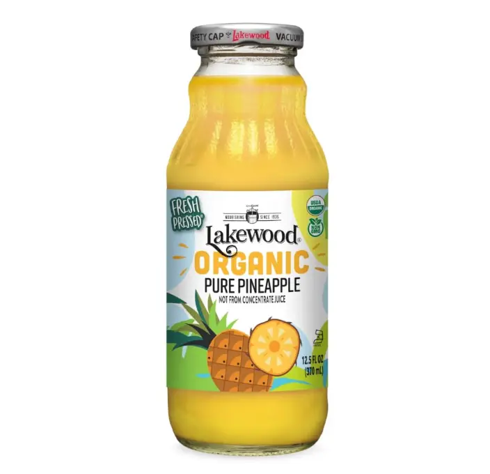 Lakewood Organic Fresh Pressed Pure Pineapple (1 X 12.5 FL OZ)