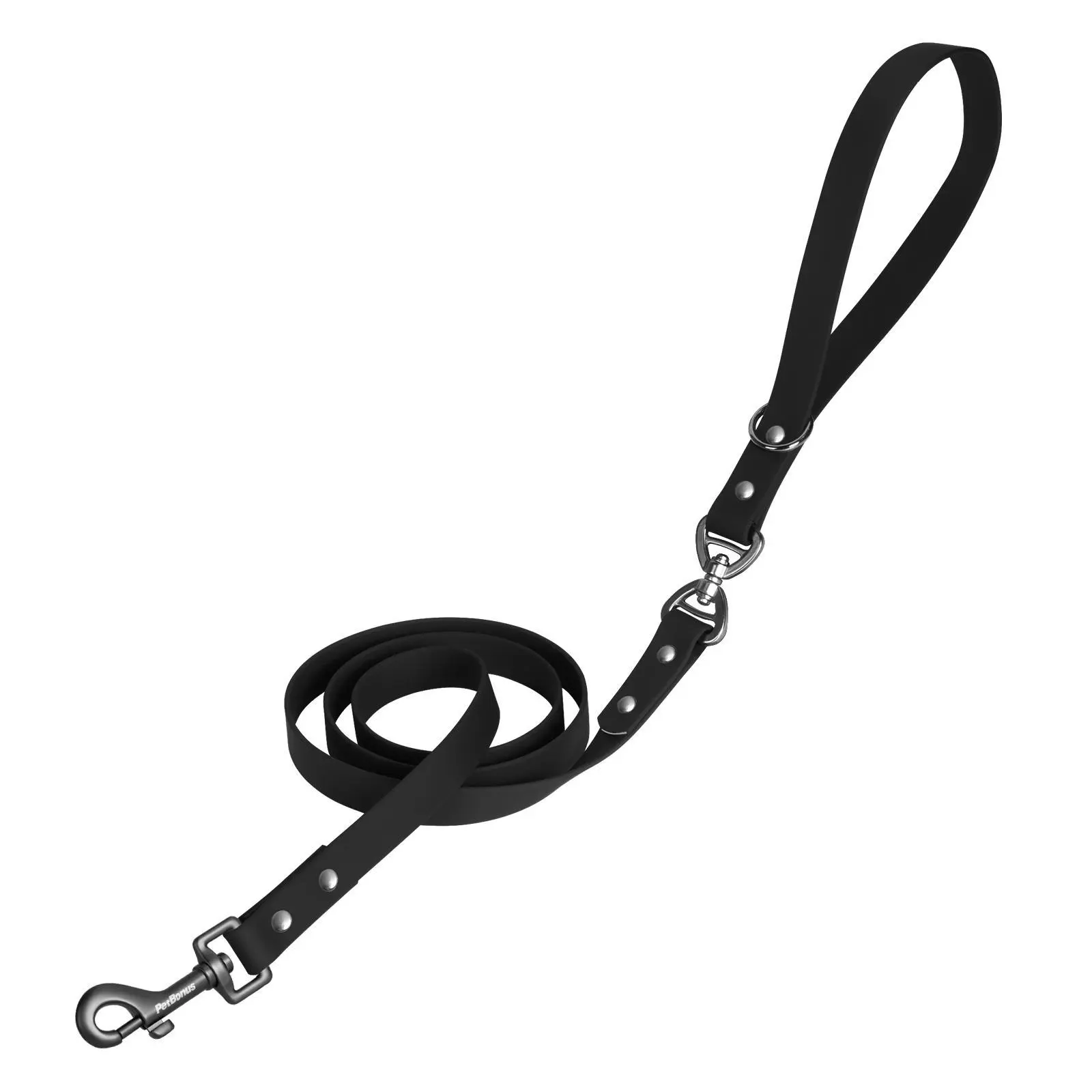 PetBonus Waterproof Tangle-Free Odor-Free Dog Walking Lead - 5 FT Easy-to-Clean Basic Leash for Small-Medium Breeds, with Convenient Metal O-Ring, Stylish Colors for Hikes