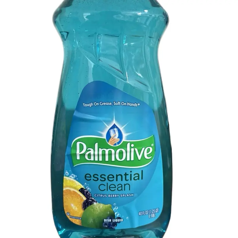Palmolive Essential Clean Citrus Berry Splash Dish Liquid 40 oz - Tough on Grease, Soft on Hands cleaner maker Cleaning Household