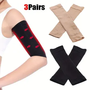 Upper Arm Compression Sleeves 3 Pairs - Arm Shapers For Flabby Arms, Workout And Sport Compression Arm Wraps