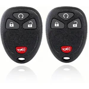 Remote Key Replacement for Chevrolet Silverado, Avalanche, Captiva, Equinox, Tahoe, Traverse, GMC Sierra, Acadia, Savana, Yukon, etc., Compatible with 2007, 2008, 2009, 2010, 2011, 2012, 2013, 2014, 2015, 2016 Models, Model OUC60270 (2 Pieces)
