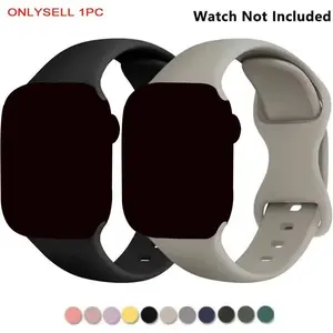 Silicone Watch Band (Band Only), Replacement Watch Band for iWatch Series 9 8 7 SE 6 5 4 Ultra 2, Smart Watch Straps, Smartwatch Strap, Smart Watch Accessories, Wearable