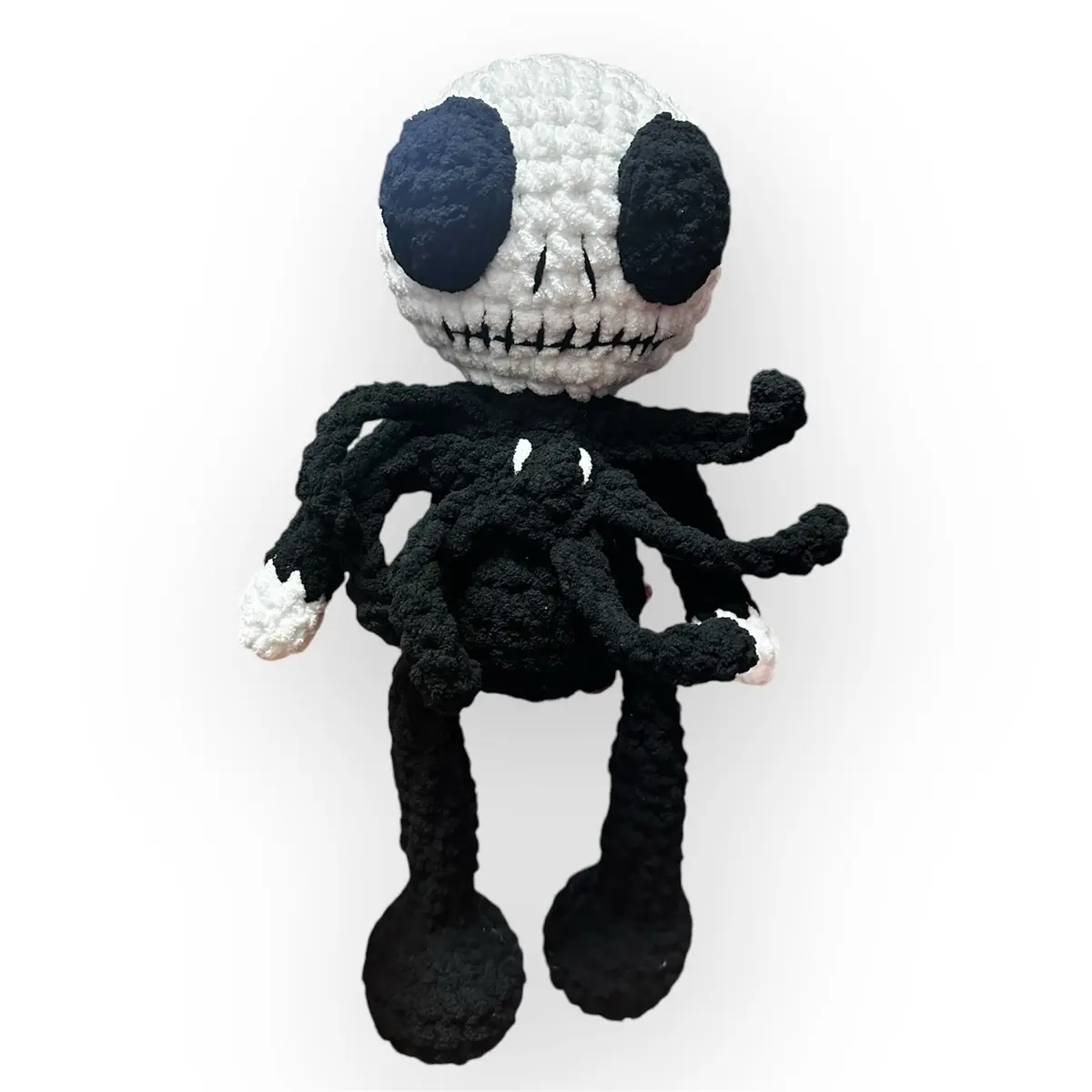 Handmade Crochet Halloween Skeleton Plushie Spooky Cute