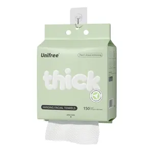 Unifree XL Disposable Face Towels - Absorbent, Soft, Eco-Friendly Single-Use Dry Wipes for Skincare, Bathroom Hand Towel Needs, Summer Wins