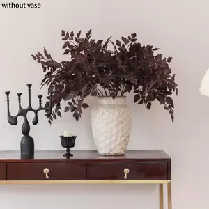 Autumn Wisteria Leaves 4pcs Set, Perfect for Thanksgiving Harvest Halloween Decorations, Ideal for Desktop Living Room Bedroom Vase DIY Crafts, Outdoor Artificial Plants