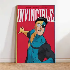 Invincible Old X New Suit Poster,Cool Anime Wall Art, Decorative Wall Decor for Modern Teen Boys Room,Bedroom and dormitory decorations made of environmentally friendly materials, toilet posters with bright colors and illustrated posters