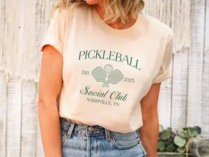 Personalized Pickleball Social Club Shirt, Custom Playing Team Gift T-shirt, Customized League Sweatshirt,Game Day Tee