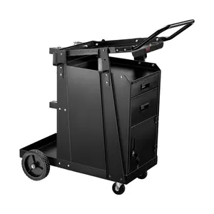 VEVOR Welding Cart 2 Drawers Heavy Duty Welder Cart & Lockable Cabinet 350LBS Loading