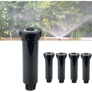 25-360 Deg Adjustable Pop-up Lawn Sprinkler Heads, Garden Irrigation Nozzles, 5 Pack, Adjustable Spray Nozzle