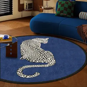 Animal Pattern Floor Mat, 1 Count Non-slip Soft Floor Carpet, Decorative Area Animal Printed Rug for Home Living Room Bedroom, Room Decor, Home Decor