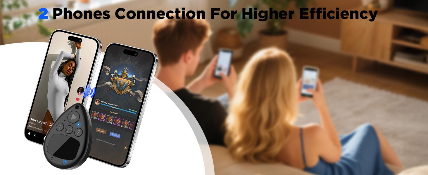 Bluetooth Auto Clicker Smart Tapper, Wireless Rechargeable, Ultra-Fast Tapping for TikTok Live Stream