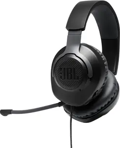 JBL Quantum 100 Wired Over-Ear Gaming Headset Black with Built-in Microphone for Enhanced Audio Experience and Seamless Communication
