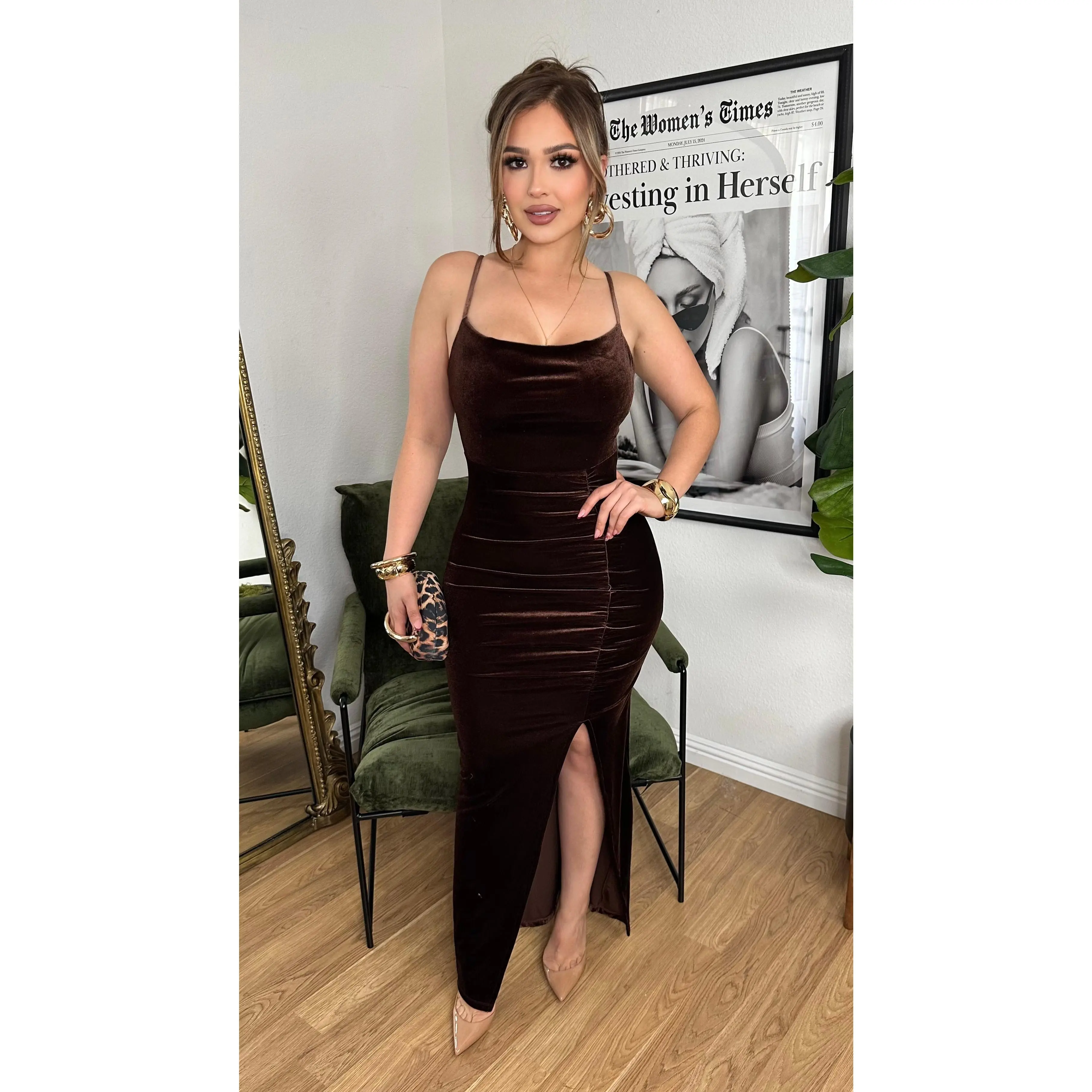 Midnight Velvet Maxi Dress