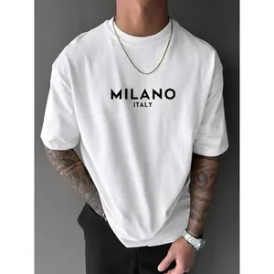 Milano Italy Graphic T-Shirt for Men| Oversized Minimalist Streetwear Tee| Casual Summer Top| Italy Lover Gift