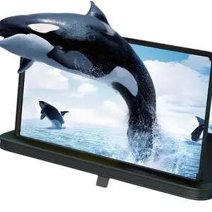 Mobile Phone Magnifier Ultra-HD Screen Magnifier for Easy TV Viewing Eye Protection Full-Screen Magnification for Landscapes Use Protective Cellphone Mount