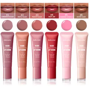 1Pcs Glaze Craze Tinted Lip Serum Gel: Hydrating Moisturizing Lip Tint Serum for Dewy, Glossy, Nourished Lips with Plumping Polypeptides Siilky&Glossy Womens cosmetics Lipgloss holiday gift