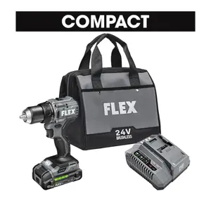 Compact 24 volt 1/2 in Keyless Brushless cordless Drill ( Include 1 batteries and charger )