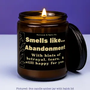 Co-Worker Gift Coworker Candle Work Bestie Gift Boss Candle Employee Farewell Goodbye Gift for coworker Retirement Smells Like Abandonment Box Decor