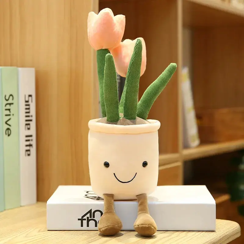 Blossom - Pink Plush Tulip 7cm Soft Plush Toy with Charming Pink Color Perfeirthct Gift for Bdays & Holidays Zero Maintenance Huggable & Cozy - Feeling Spring? Meet Blossom!