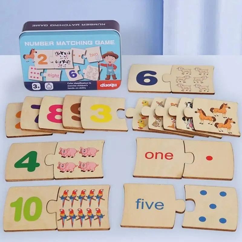 Number Matching Game, 1 Box Educational Number Decomposition Toys, Arithmetic Teaching Aid Toy, Educational Toy for Kids, Gift for Boys & Girls