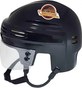 Vancouver Canucks Unsigned Sportstar Throwback Black Skate Logo Mini Helmet