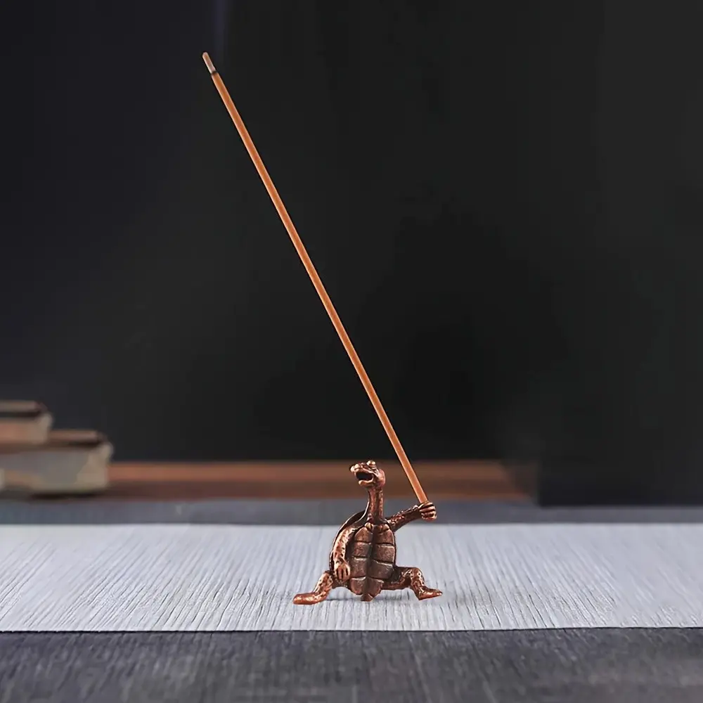 Copper Alloy Turtle Incense Burner, Suitable for Various Room Types, Indoor and Outdoor Use, Decorative and Functional