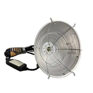 Brooder Lamp 10" 250W with Clamp Guard for Chicks, Ducklings, and Small Poultry Consistent Heat Safe Secure Versatile Use