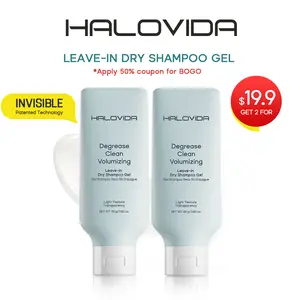 Halovida Leave-in Light Hair Dry Shampoo Gel 2.28oz,4D hyaluronic acid,Silk protein,Instant Oil Absorption,Invisible Volume Boost,Long-Lasting Oil Control,Safe & Clean Formula,Perfect for On-the-Go,Cleanser & Haircare,#SummerVibes #petlovers summerwins