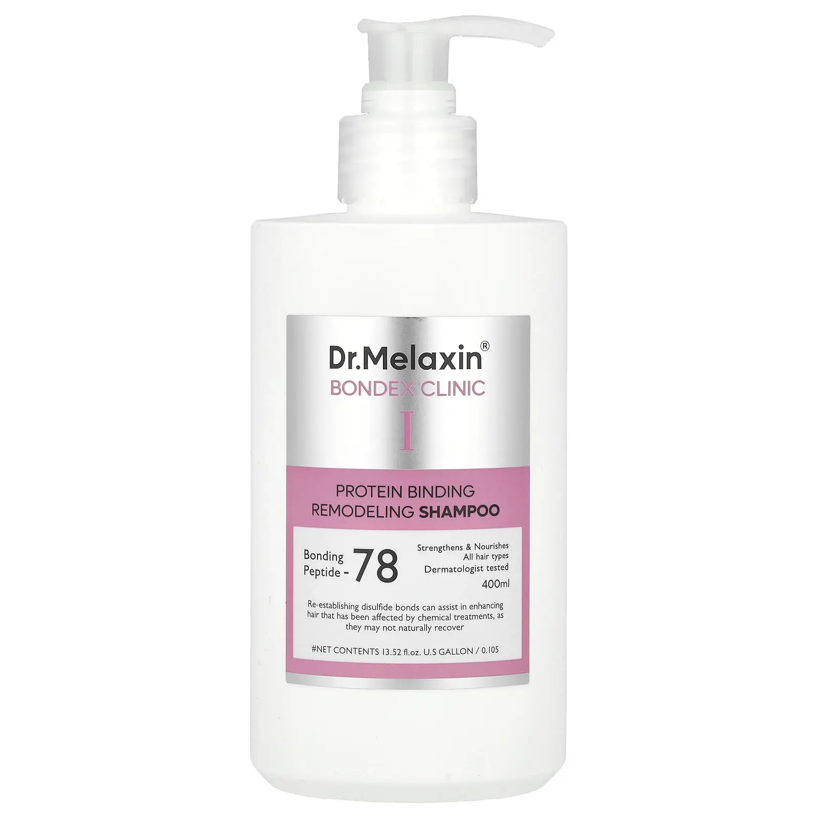 Dr.Melaxin Bondex Clinic I, Protein Binding Remodeling Shampoo, All Hair Types, 13.52 fl oz (400 ml)