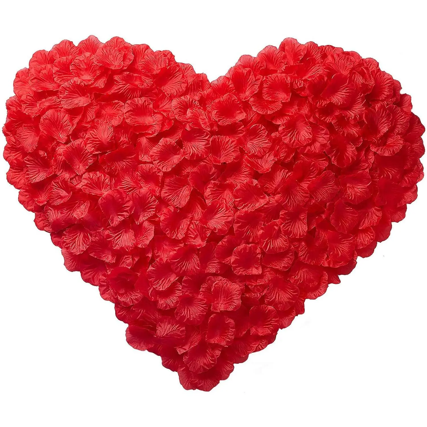 3000 count Red Artificial Silk Rose Petals for Valentine's Day, Romantic Night, Wedding Flower Decorations