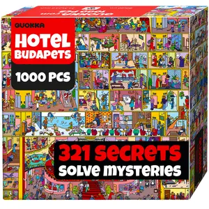 1000 Pcs Puzzle for Adults with Hidden Tasks | Wildeluxe 1000 Pcs Puzzle for Adults with Hidden Tasks | Wildeluxe