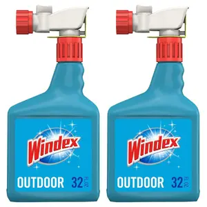 Windex Blue Bottle Outdoor Glass Cleaner Sprayer Household Cleaning 32 fl. oz. - 2 Pack