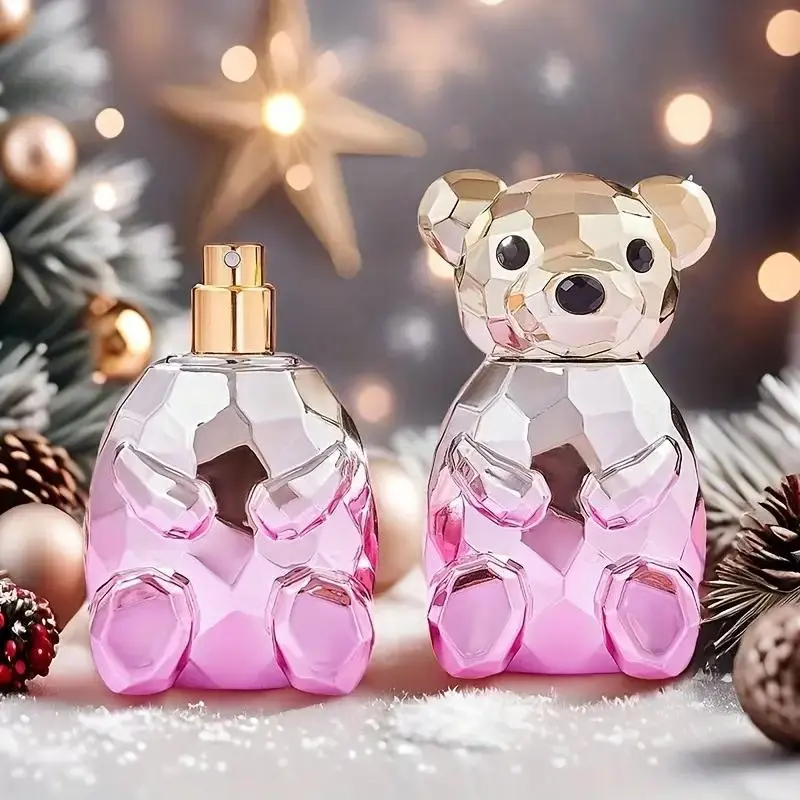 Women's Cute Bear Design Perfume Eau De Parfum EDP Sprays, 1 Box Elegant Refreshing Fragrance for Women, Trendy Floral Perfumes for Party and Daily Life