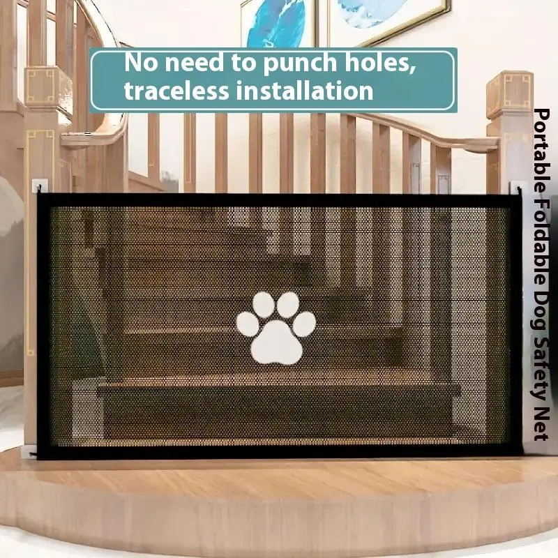 Pet Dog Playpen Portable Folding Isolation Network Large 180x78CM & Small 110x78CM Plastic Safety Net