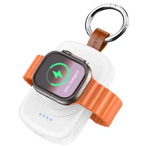 Portable Charger For Apple Watch 1800mAh Magnetic Wireless Fast Charge Compact Travel Friendly Smartwatch Charger