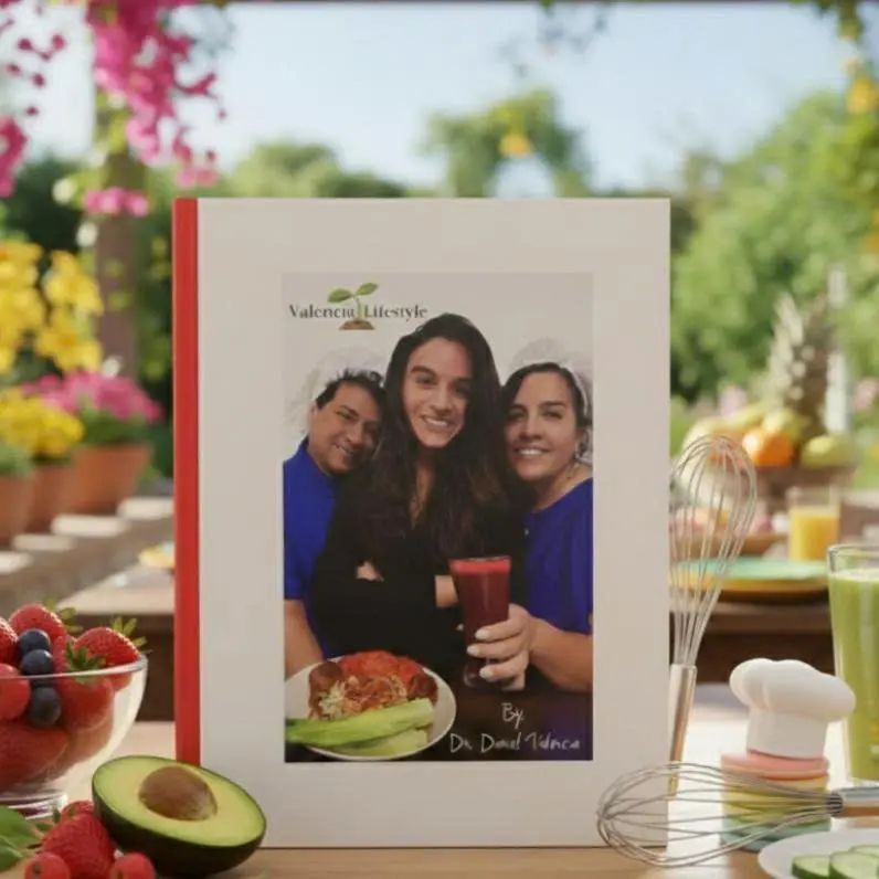 Dr. Valencia Diet Book (English & Spanish), Softcover – Valencia Lifestyle Meal Planner, Healthy Eating & Balanced Living Guide