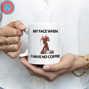 My Face When Meme Coffee Mug, Pepe The King Prawn Tea Cup, The Muppets Gift, Secret Santa TikTok Present, Viral Shrimp Insta Reel Meme