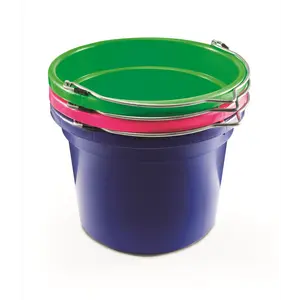 KD-159 8 Qt Round Bucket | Lightweight Small Feed & Water Bucket