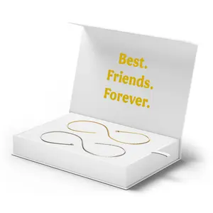 Locked Unisex Permanent Friendship Bracelets with Special Clasp - Perfect Gift for Birthday & Christmas - 2 x 9 Inch Locking Bracelets, Wire Cutters, Pliers, Instruction Manual