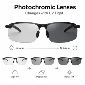 [Summer Vibes] Photochromic Driving Glasses Auto Tint – Day Night Vision Sunglasses with Anti Blue Light & UV Protection, Scratch Resistant Sport Eyewear for Men Women, Perfect Graduation & Mothers Day Gift