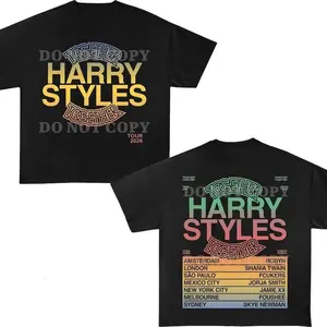 Comfort Color Harry Styles Tour 2026 T-Shirt, 2 Sided Concert Tee
