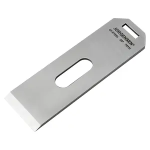 JORGENSEN Block Plane Replacement Blade - for Low Angle Adjustable Mouth Block Plane / No.4 & No.5 Wood Planer Blade, Professional Level O1 Steel, High Hardness & Long Edge Retention, 3mm Thickness Replacement Blade