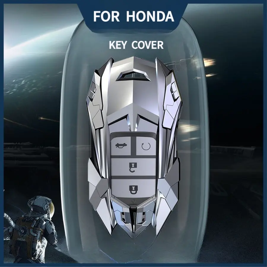 Honda Crv Key Fob Cover, Civic Xrv Accord Car Key Shell, Zinc Alloy Full Protection, 2020 Model, All-Inclusive Key Case, Car Key Protector, Car Key Accessory, Car Key Holder