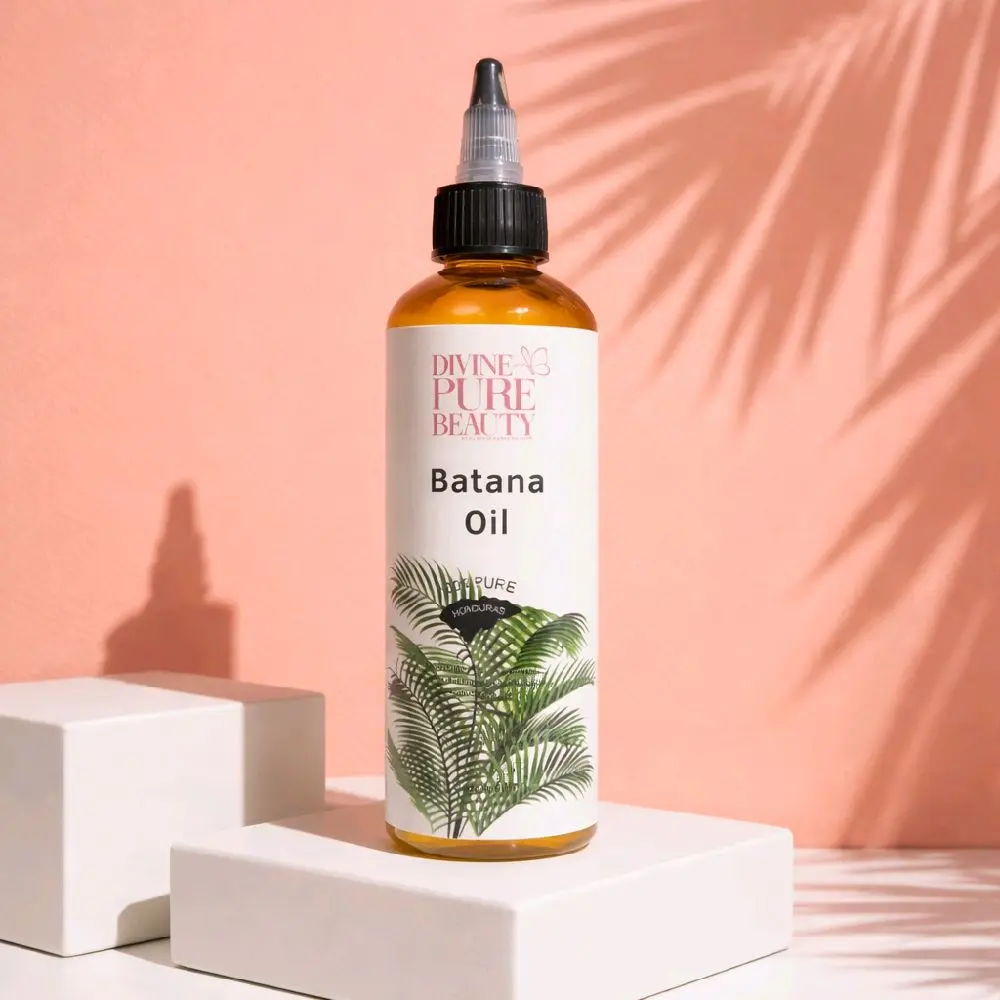 Divine Pure Beauty Batana Herbal Hair Oil - Chemical-Free Haircare Treatment for All Hair Types, Growth Boost, Strengthening Strands, and Scalp Health