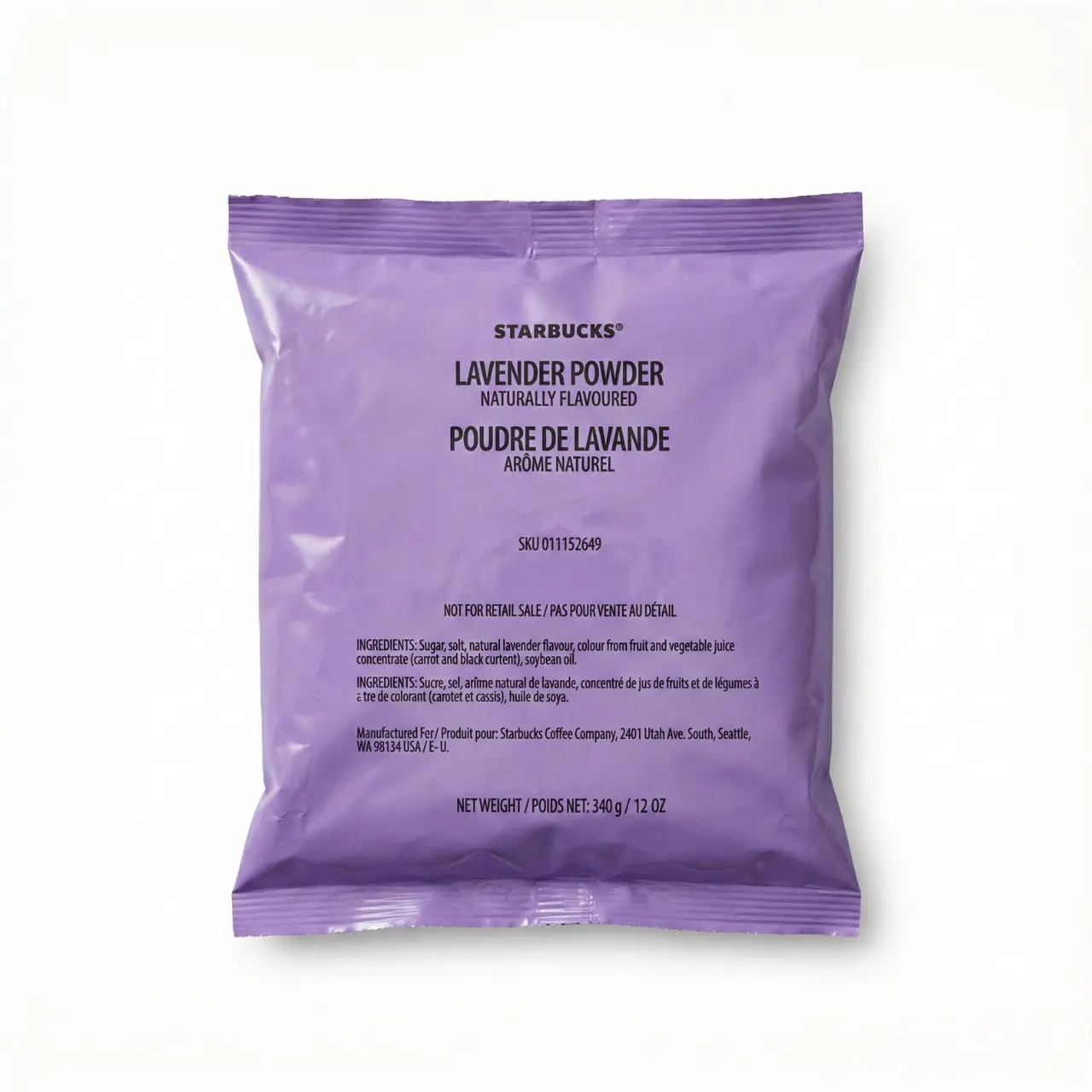 Starbucks Lavender Powder FRESH –  12 oz Bag