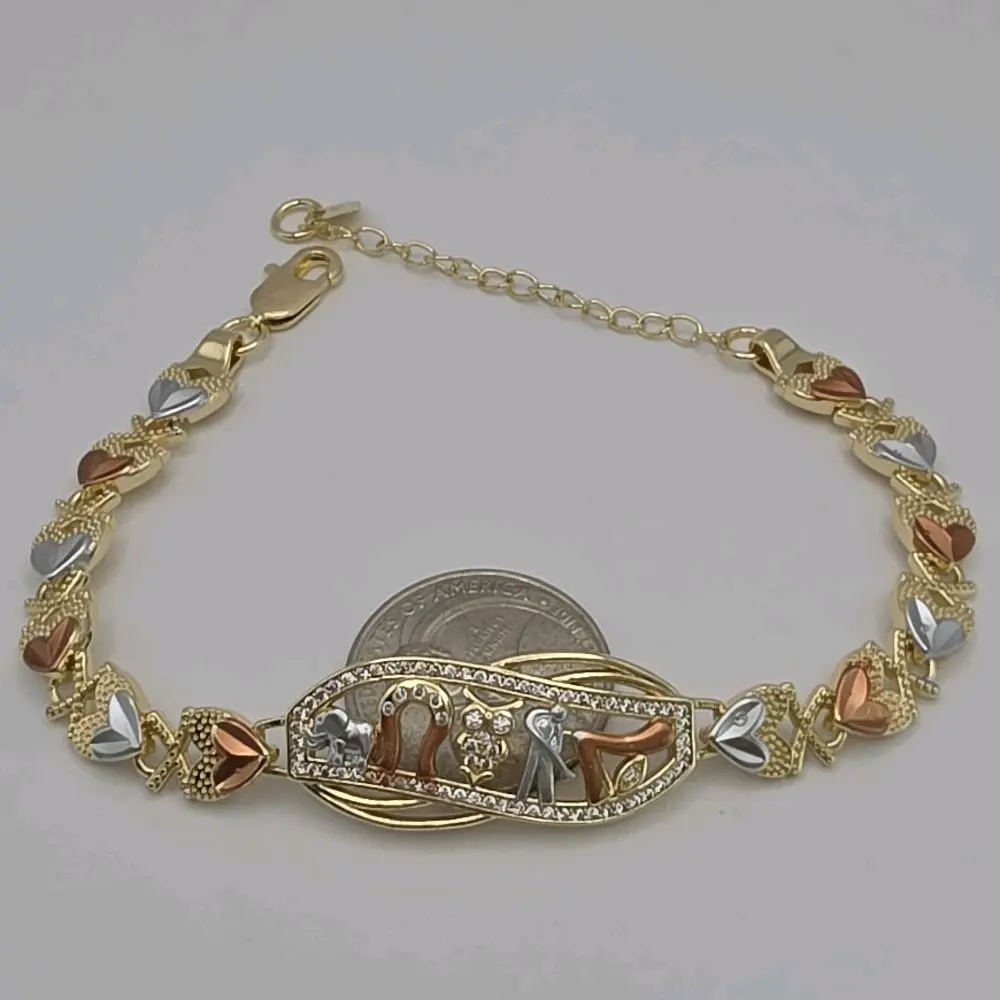 SEVEN POWERS fashion bracelet' three color's gold-plated 7 to 8"inches new style